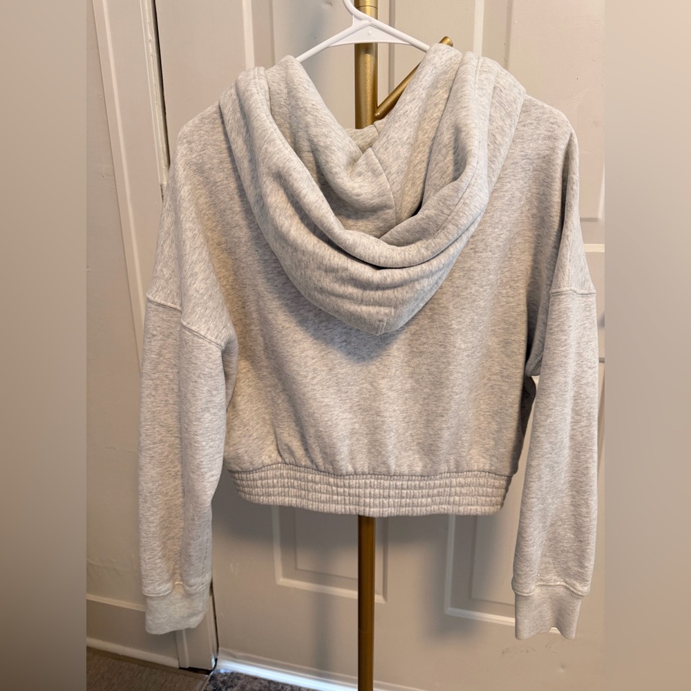 Abercrombie & Fitch Heather Gray Zip-Up Jacket - Picture 3 of 3